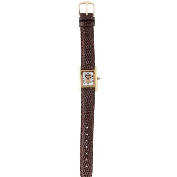 Cartier Ladies 18kt Must de Cartier Tank Watch - Picture 2 of 4